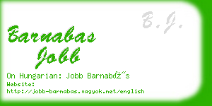 barnabas jobb business card